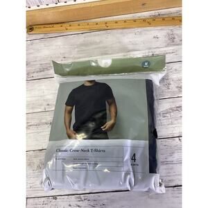 Goodfellow & Co Classic Black Crew-Neck T-Shirts in size Medium (39/40).